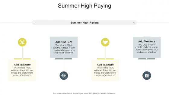 Summer High Paying In Powerpoint And Google Slides Cpb
