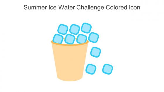 Summer Ice Water Challenge Colored Icon In Powerpoint Pptx Png And Editable Eps Format