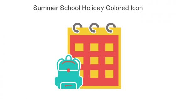 Summer School Holiday Colored Icon In Powerpoint Pptx Png And Editable Eps Format