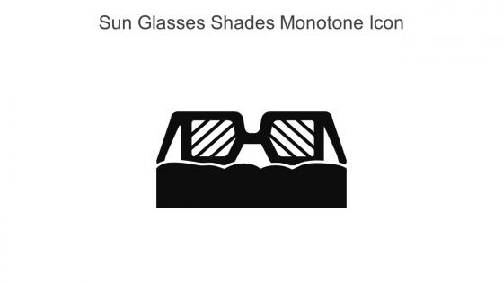 Sun Glasses Shades Monotone Icon In Powerpoint Pptx Png And Editable Eps Format