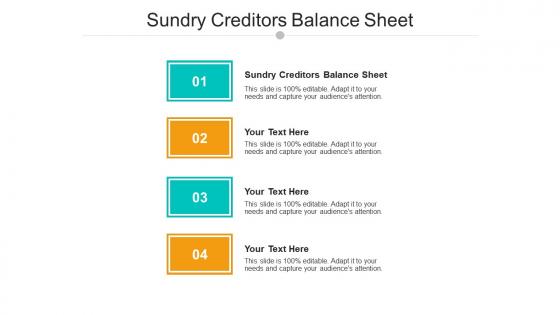 Sundry creditors balance sheet ppt powerpoint presentation file layout cpb