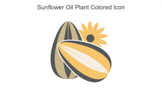 Sunflower Oil Plant Colored Icon In Powerpoint Pptx Png And Editable Eps Format