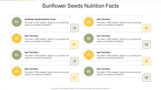 Sunflower Seeds Nutrition Facts In Powerpoint And Google Slides Cpb