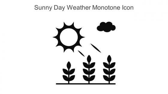 Sunny Day Weather Monotone Icon In Powerpoint Pptx Png And Editable Eps Format