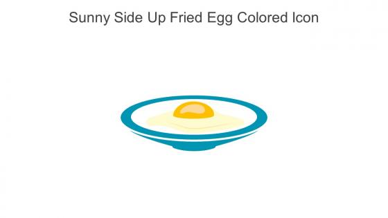 Sunny Side Up Fried Egg Colored Icon In Powerpoint Pptx Png And Editable Eps Format