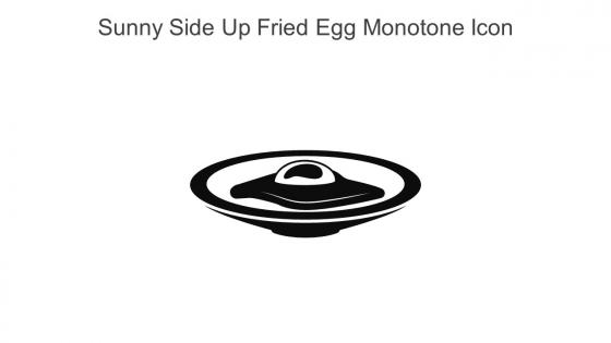 Sunny Side Up Fried Egg Monotone Icon In Powerpoint Pptx Png And Editable Eps Format