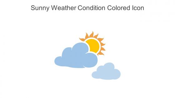 Sunny Weather Condition Colored Icon In Powerpoint Pptx Png And Editable Eps Format