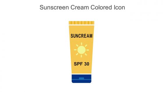 Sunscreen Cream Colored Icon In Powerpoint Pptx Png And Editable Eps Format
