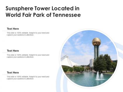 Sunsphere tower located in world fair park of tennessee