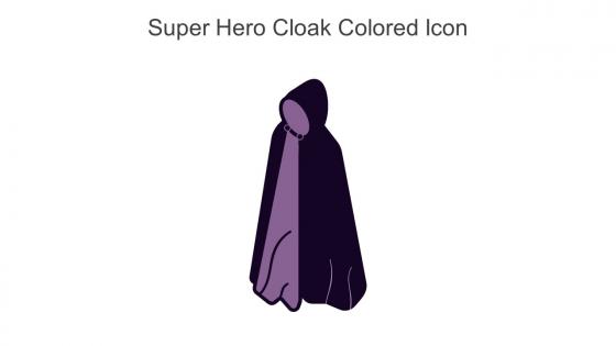 Super Hero Cloak Colored Icon In Powerpoint Pptx Png And Editable Eps Format