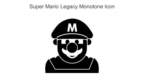 Super Mario Legacy Monotone Icon In Powerpoint Pptx Png And Editable Eps Format