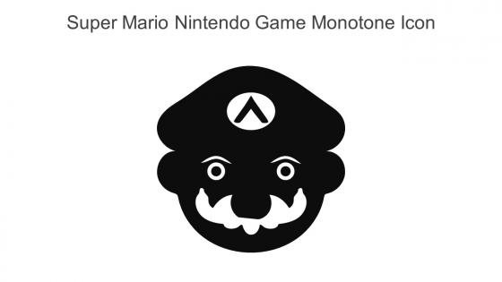 Super Mario Nintendo Game Monotone Icon In Powerpoint Pptx Png And Editable Eps Format