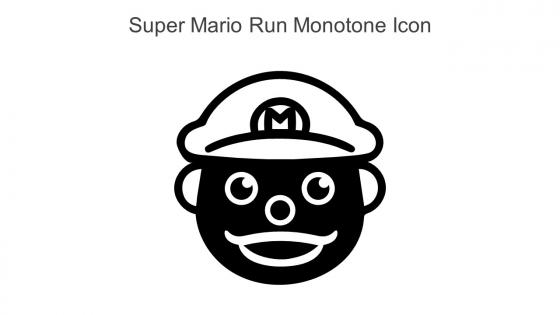 Super Mario Run Monotone Icon In Powerpoint Pptx Png And Editable Eps Format