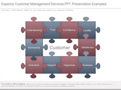 Superior customer management services ppt presentation examples