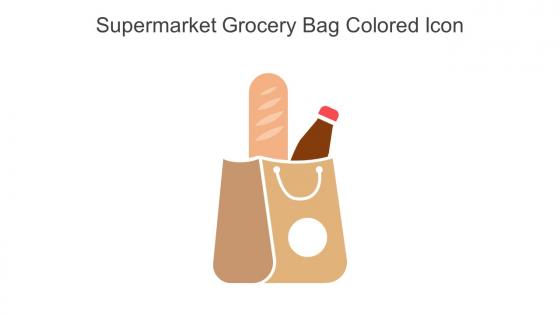 Supermarket Grocery Bag Colored Icon In Powerpoint Pptx Png And Editable Eps Format
