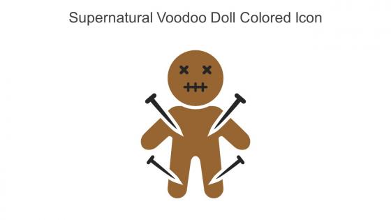 Supernatural Voodoo Doll Colored Icon In Powerpoint Pptx Png And Editable Eps Format