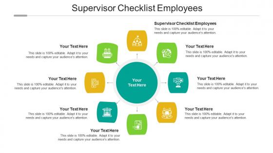 Supervisor checklist employees ppt powerpoint presentation icon topics cpb