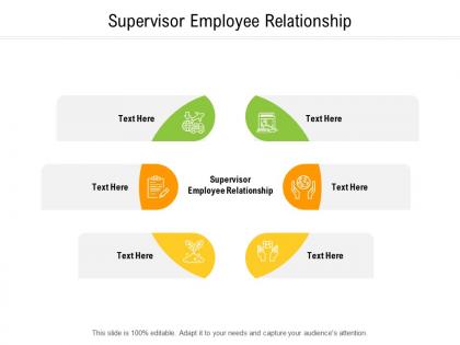 Supervisor employee relationship ppt powerpoint presentation outline structure cpb