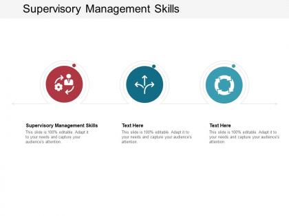 Supervisory management skills ppt powerpoint presentation icon show cpb