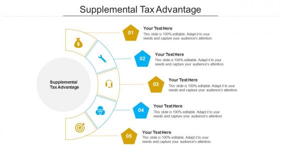 Supplemental tax advantage ppt powerpoint presentation icon background cpb