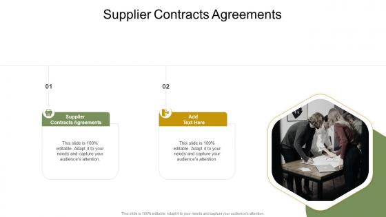 Supplier Contracts Agreements In Powerpoint And Google Slides Cpb