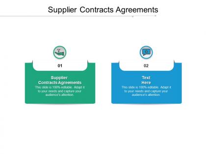 Supplier contracts agreements ppt powerpoint presentation icon graphics download cpb