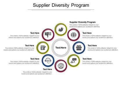 Supplier diversity program ppt powerpoint presentation inspiration slide portrait cpb