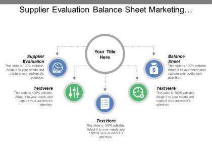 Supplier evaluation balance sheet marketing strategies businesses opportunities