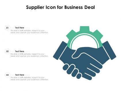 Supplier icon for business deal