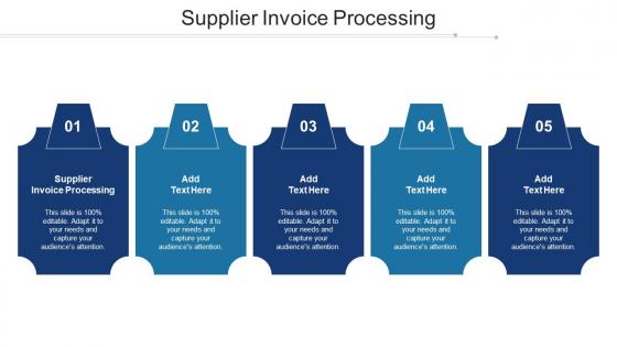 Supplier Invoice Processing Ppt Powerpoint Presentation Portfolio Template Cpb