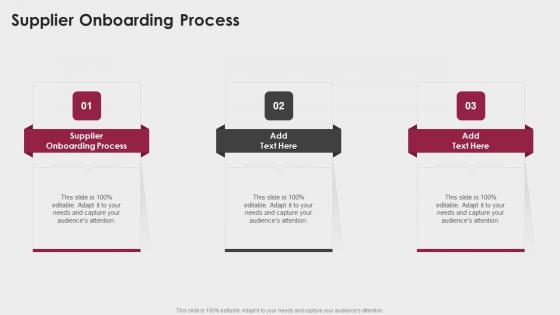 Supplier Onboarding Process In Powerpoint And Google Slides Cpb