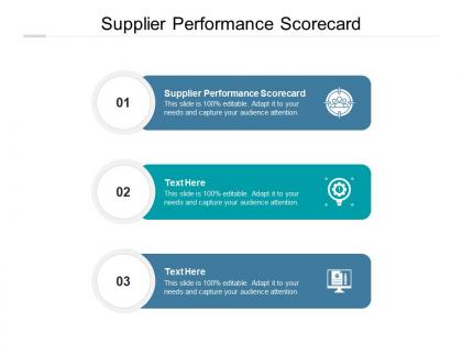 Supplier performance scorecard ppt powerpoint presentation summary outfit cpb