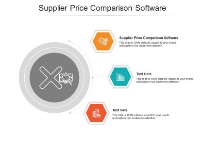 Supplier price comparison software ppt powerpoint presentation infographics files cpb