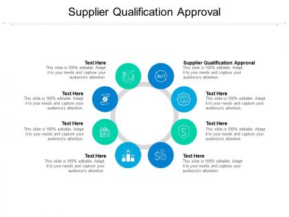 Supplier qualification approval ppt powerpoint presentation infographic template visuals cpb