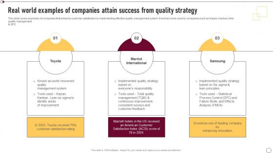 Supplier Quality Management Real World Examples Of Companies Attain Success From Quality Strategy SS V