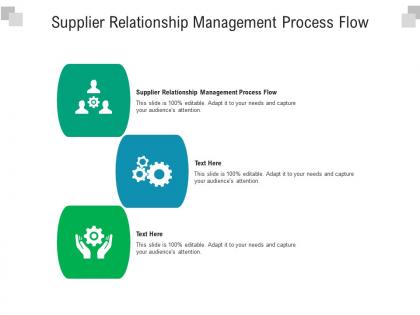 Supplier relationship management process flow ppt powerpoint presentation professional shapes cpb