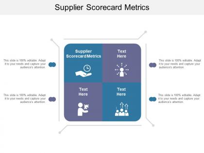 Supplier scorecard metrics ppt powerpoint presentation show cpb