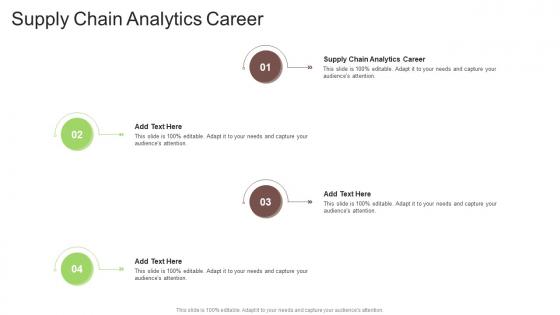 Supply Chain Analytics Career In Powerpoint And Google Slides Cpb