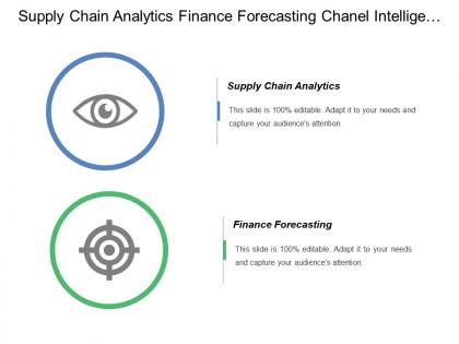 Supply chain analytics finance forecasting chanel intelligence timeline