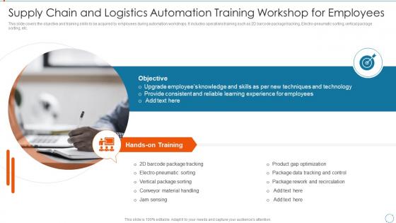Supply Chain And Logistics Automation Training Improving Management Logistics Automation