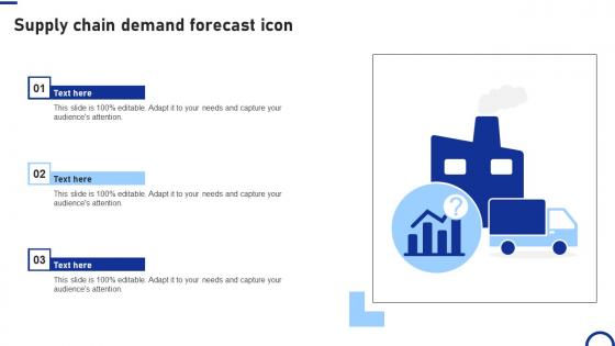 Supply Chain Demand Forecast Icon