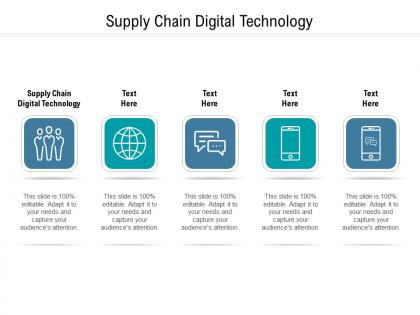 Supply chain digital technology ppt powerpoint presentation professional designs download cpb