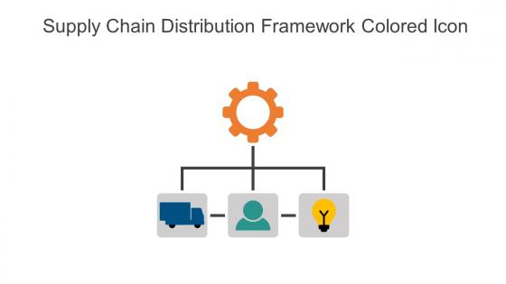 Supply Chain Distribution Framework Colored Icon In Powerpoint Pptx Png And Editable Eps Format