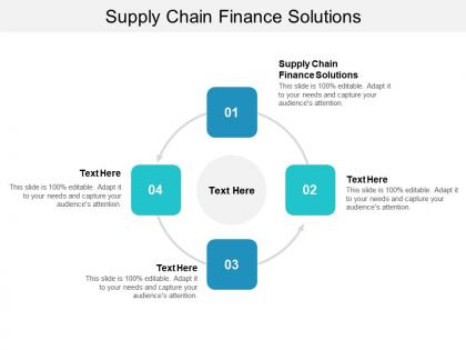 Supply chain finance solutions ppt powerpoint presentation infographic template vector cpb