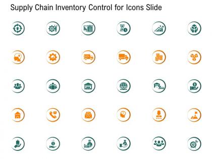 Supply chain inventory control for icons slide