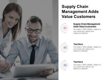 Supply chain management adds value customers ppt powerpoint icon cpb