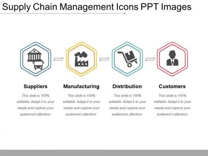 Supply chain management icons ppt images
