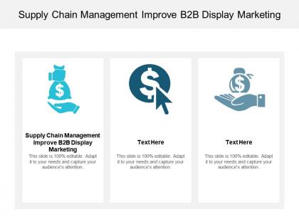 Supply chain management improve b2b display marketing ppt powerpoint presentation cpb