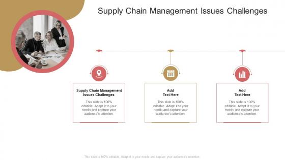 Supply Chain Management Issues Challenges In Powerpoint And Google Slides Cpb