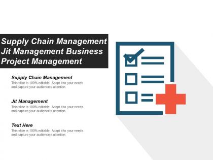 Supply chain management jit management business project management cpb